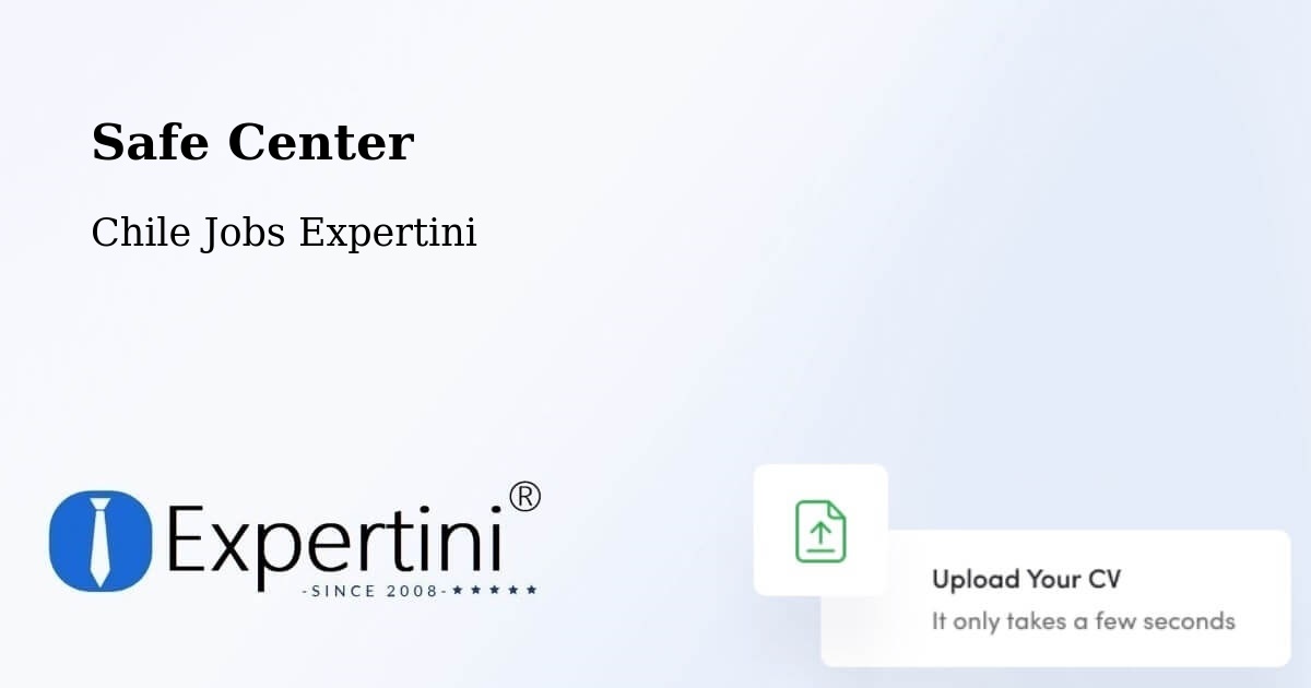 Safety Center – Tocopilla - Chile Jobs Expertini